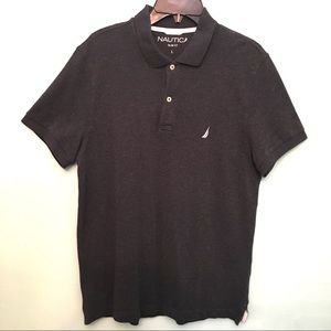 Men’s Nautica Slimfit Polo size Large Dark Grey